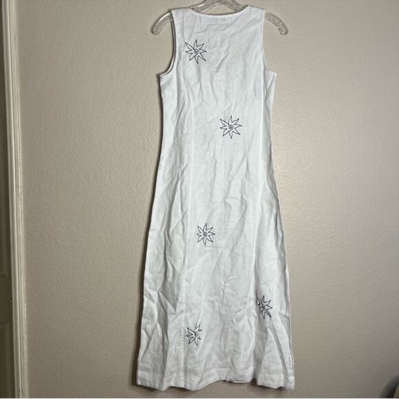 Madewell Button-Front Midi Dress in 100% Linen in Eyelet White Size: 0, NWT - Picture 12 of 12